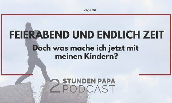 Mann hat nach Feierabend Zeit für seine Kinder
